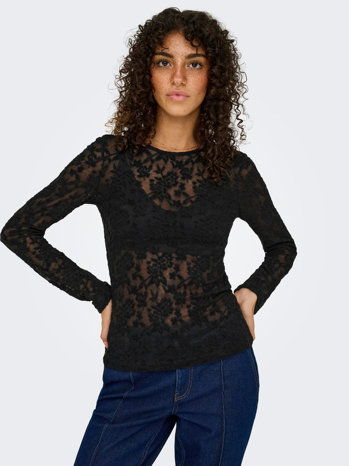 Only Blaise top zwart – dames