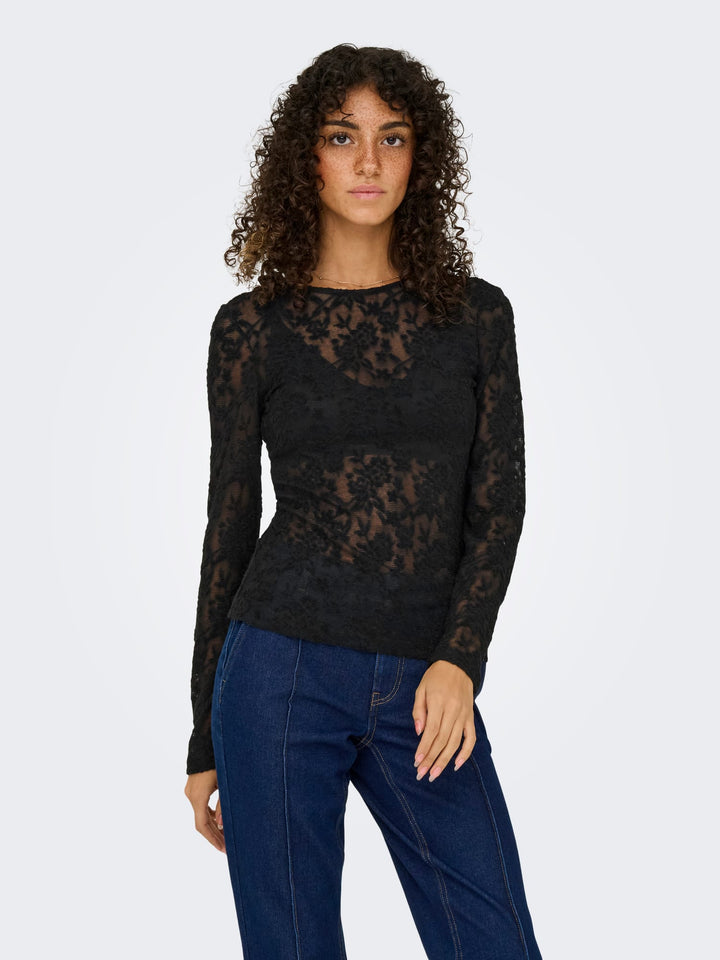 Only Blaise top zwart – dames