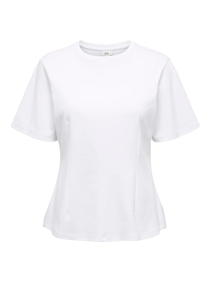 Jacqueline de Yong JDYEVA S/S TOP JRS wit – dames t-shirt