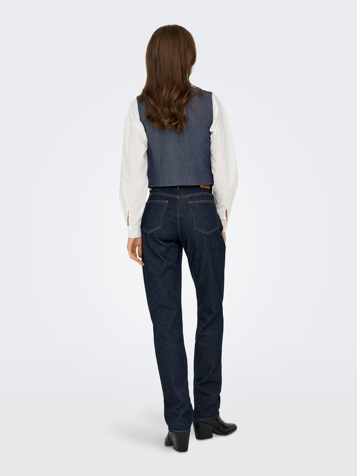 Jacqueline de Yong 15358634 Anthony gilet blauw dessin
