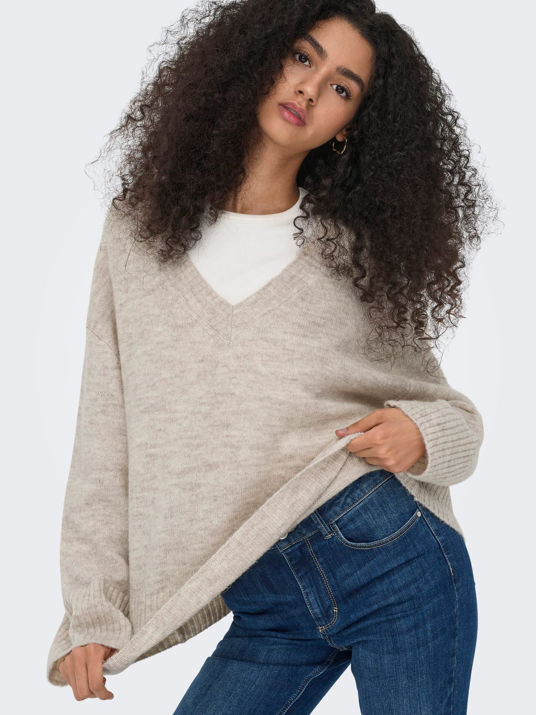 Jacqueline de Yong Marina trui beige – dames