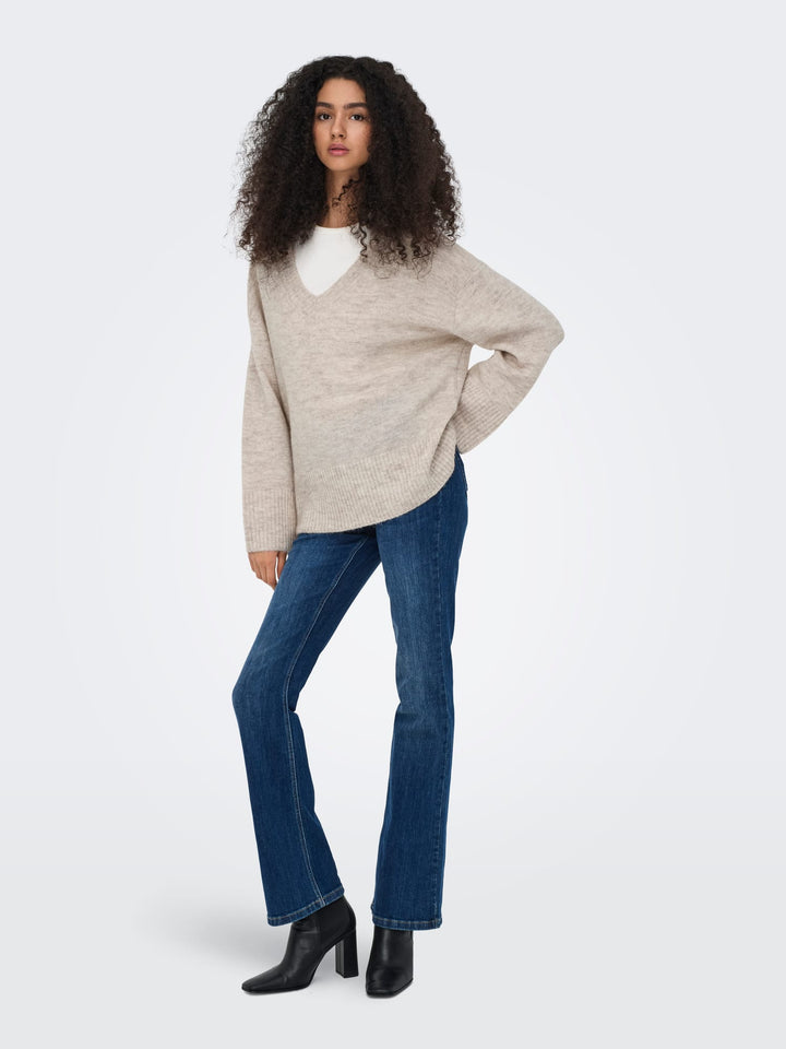 Jacqueline de Yong 15350854 Marina trui dames beige