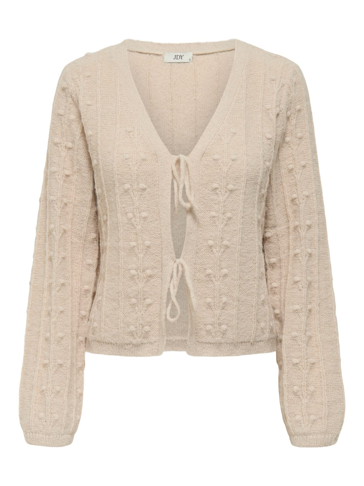 Jacqueline de Yong Sigrid vest gebreid dames - beige