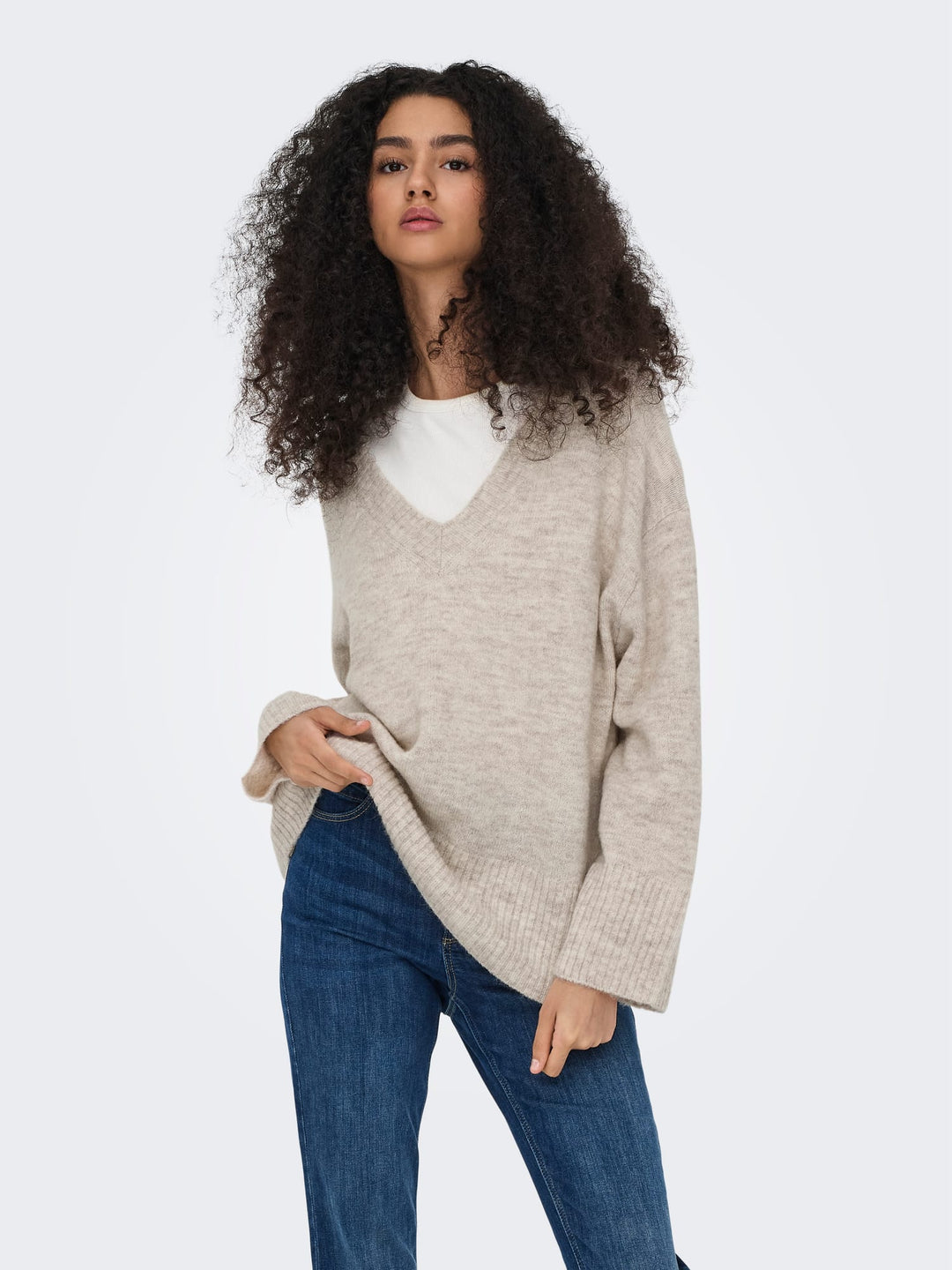 Jacqueline de Yong Marina trui beige – dames