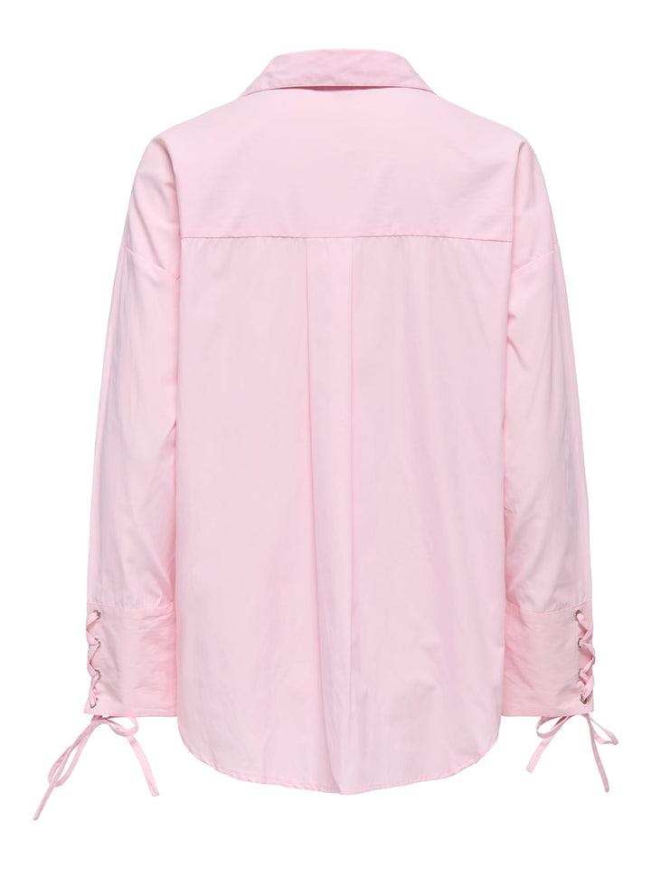 Only 15376880 Oregon blouse l/m licht roze – dames