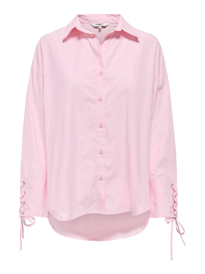 Only 15376880 Oregon blouse l/m licht roze – dames