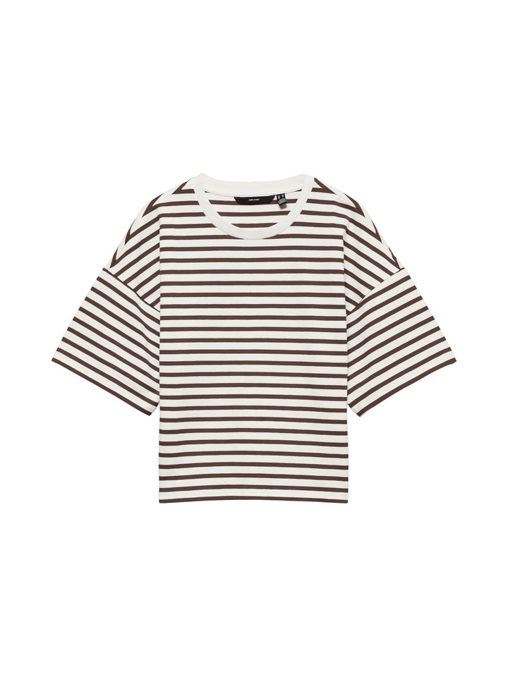 VERO MODA Kiara T-shirt ecru dessin – dames