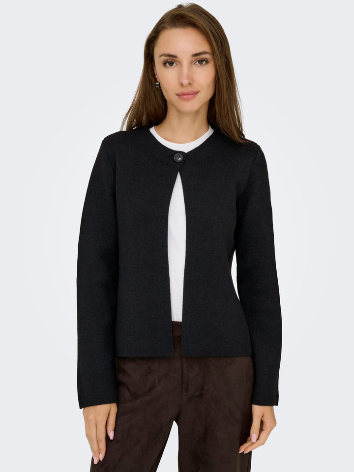 Only 15350578 Anneli gebreid vest zwart