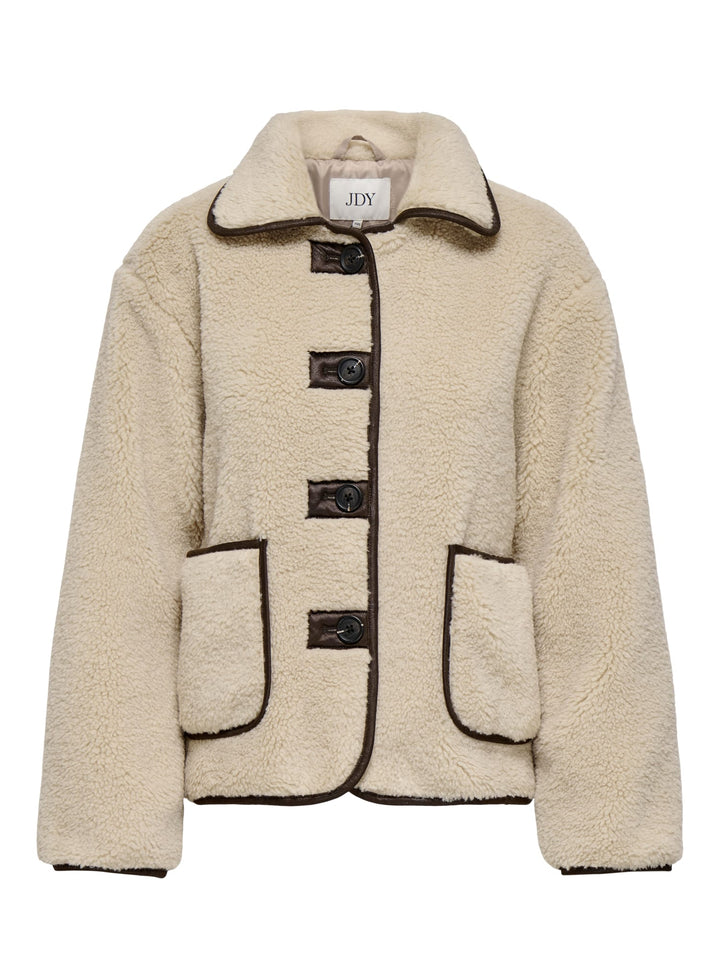 Jacqueline de Yong 15365773 Noella – winterjas dames - Beige