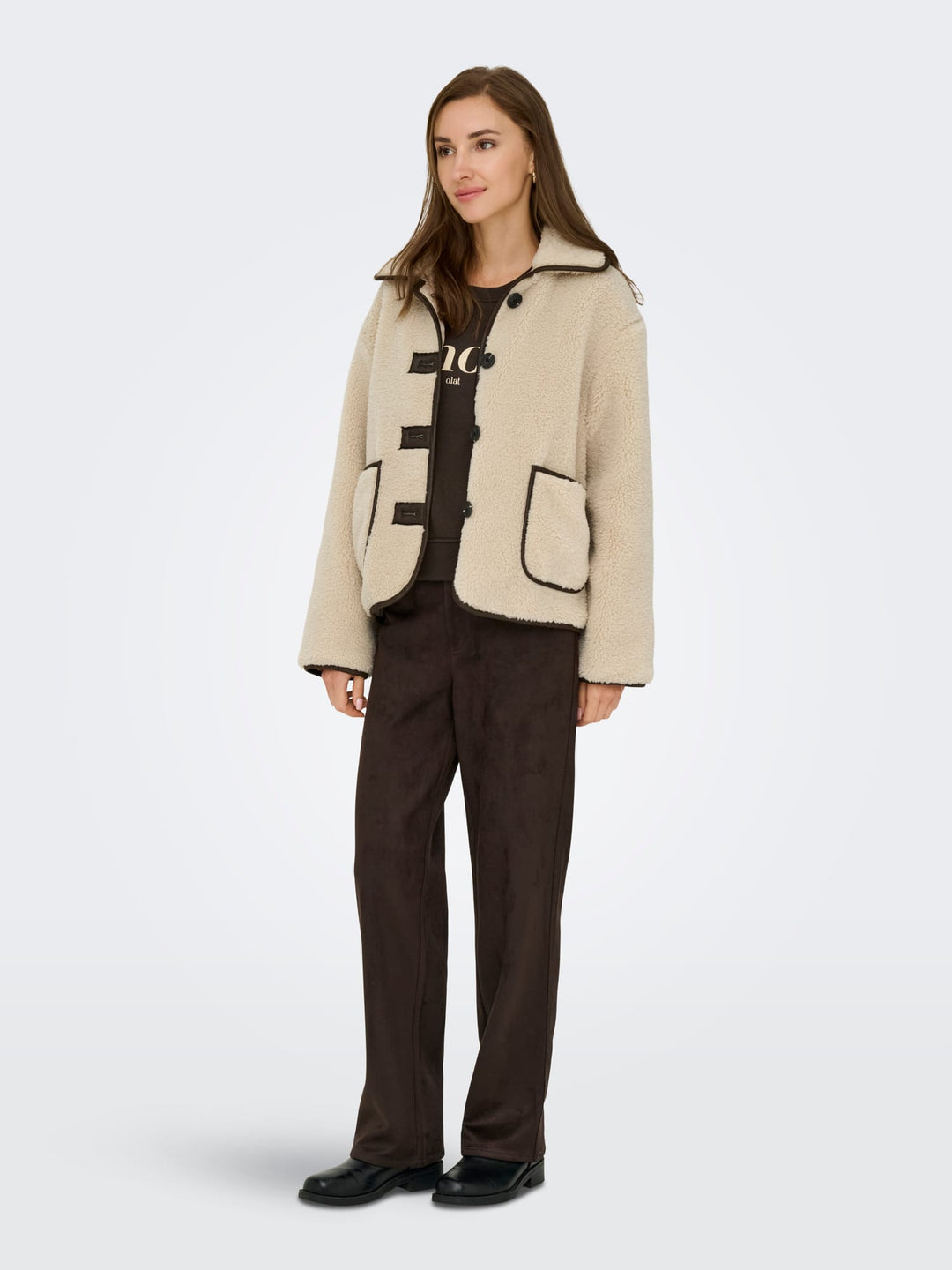 Jacqueline de Yong 15365773 Noella – winterjas dames - Beige