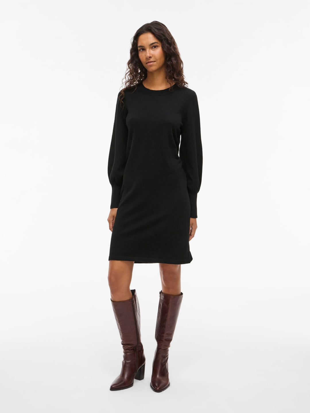 Vila 14110188 Kerry jurk midi dames zwart