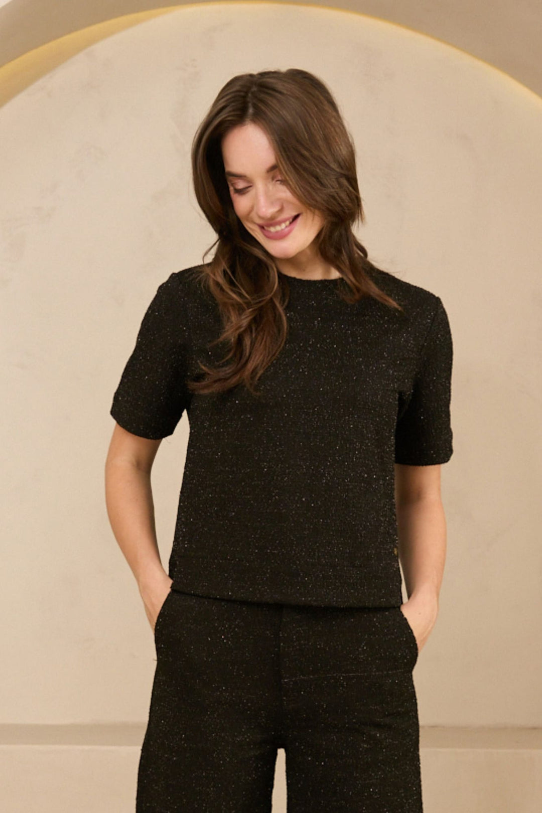 Lofty Manner Top Eva zwart – dames top