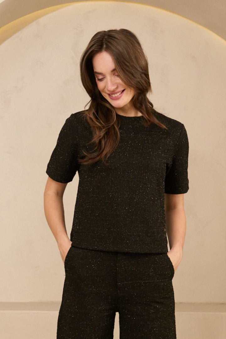 Lofty Manner Top Eva zwart – dames top