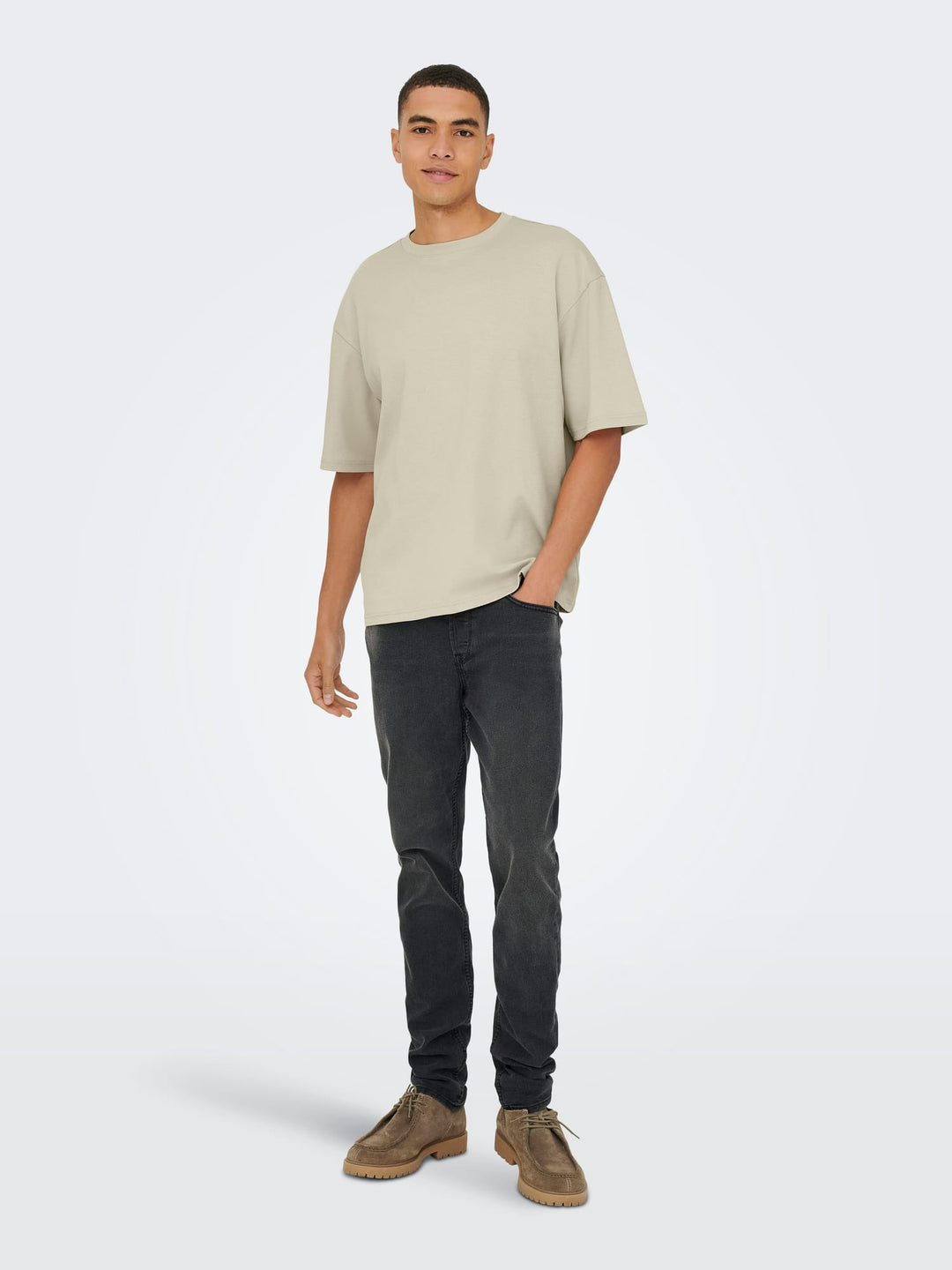 ONLY & SONS Capian T-shirt beige – heren