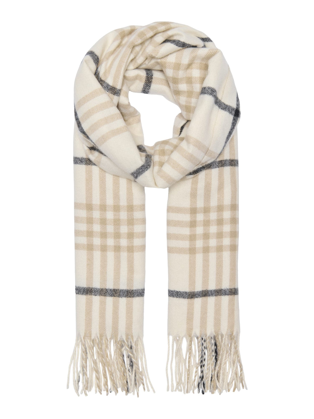 Only 15376304 Mathilde sjaal ecru dessin – dames