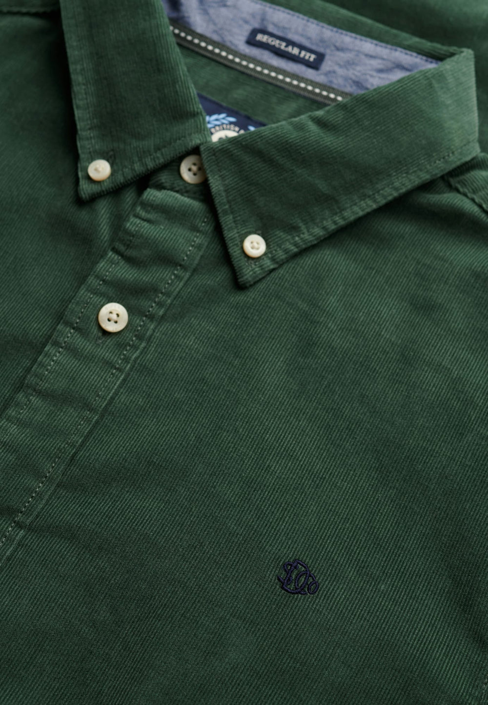 Superdry Classic Needle Cord Overhemd oud groen – heren
