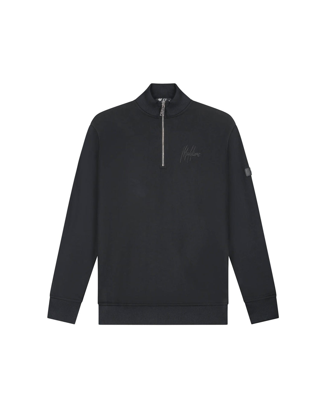 Malelions men Turtle Half Zip Sweater zwart – heren