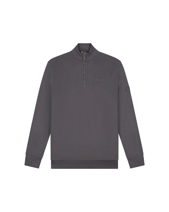 Malelions men Turtle Half Zip Sweater bruin – heren