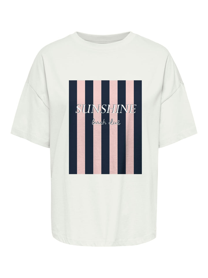 Jacqueline de Yong Carla T-shirt off-white – dames