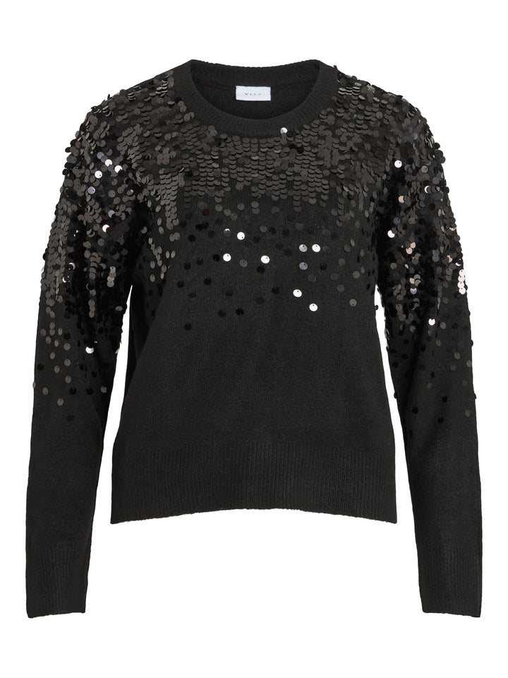 Vila 14111877 siquin trui zwart – dames