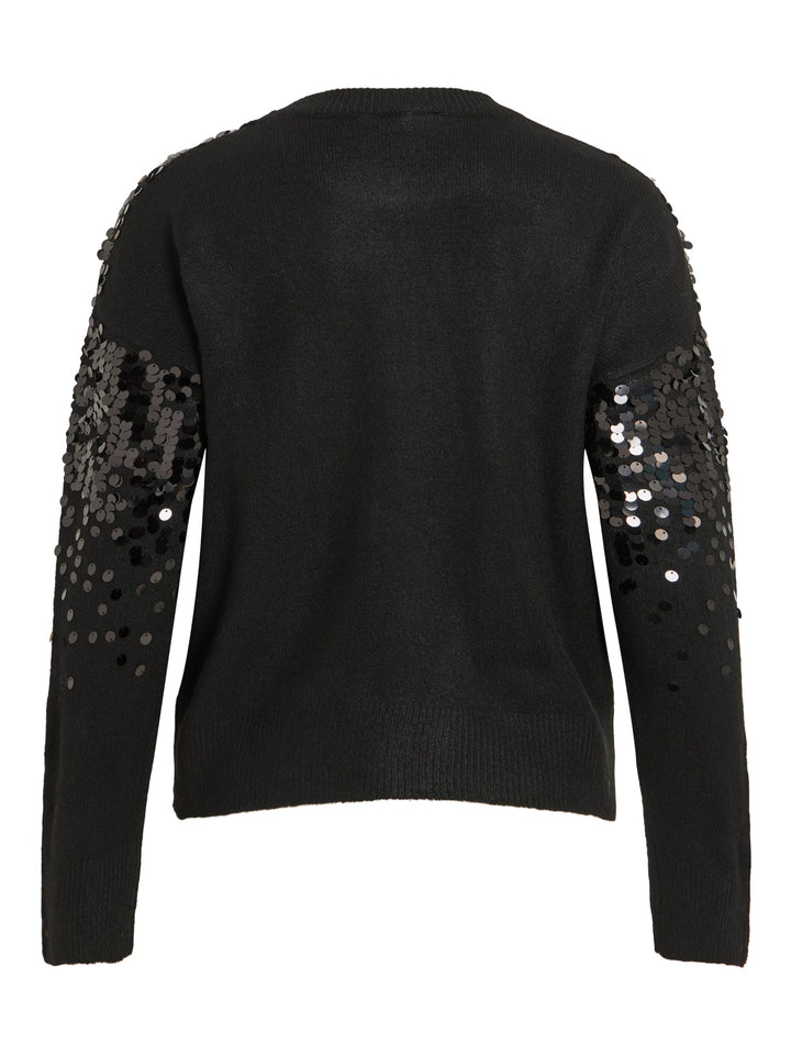 Vila 14111877 siquin trui zwart – dames
