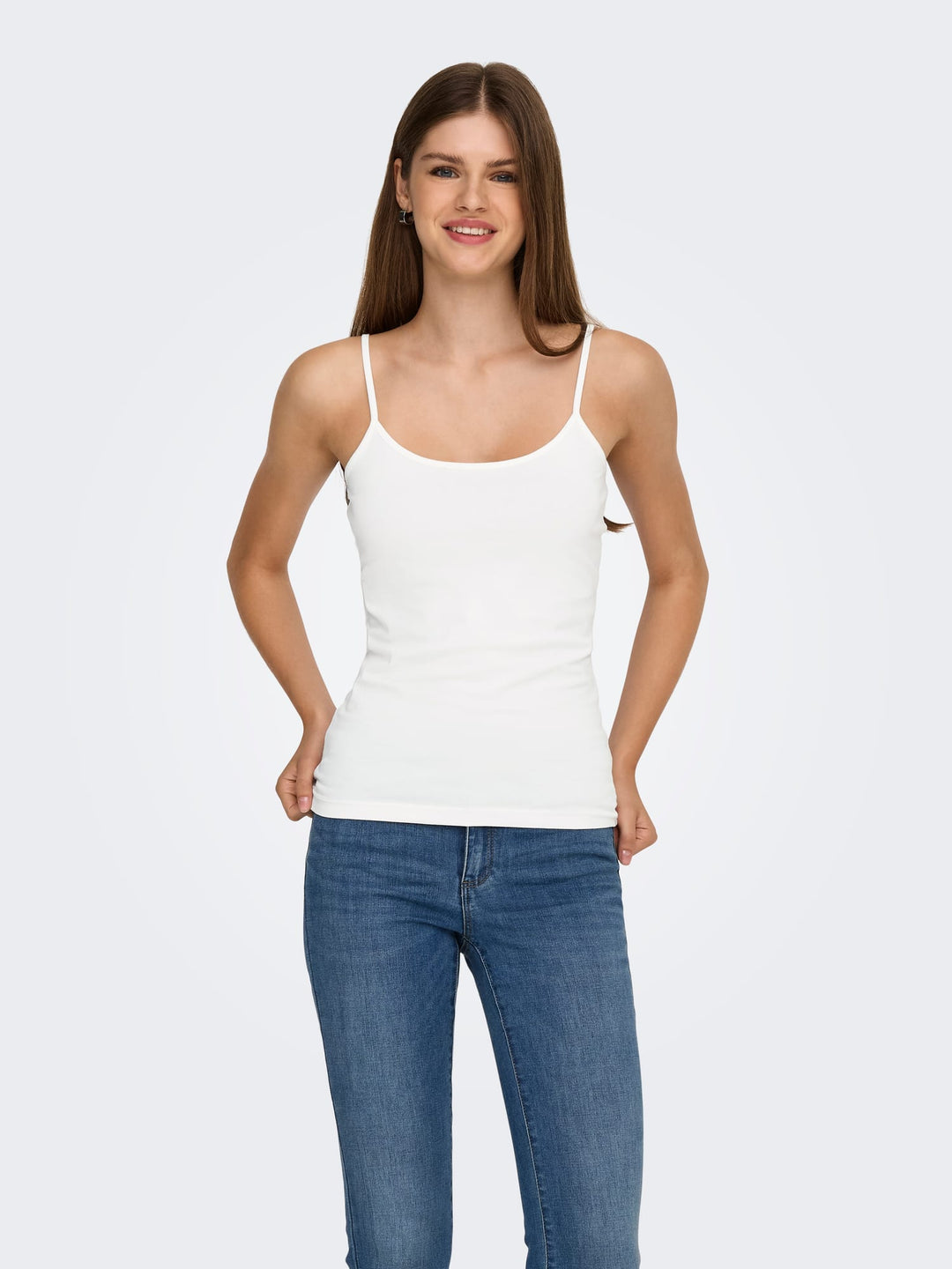 Jacqueline de Yong Yava singlet off-white – dames