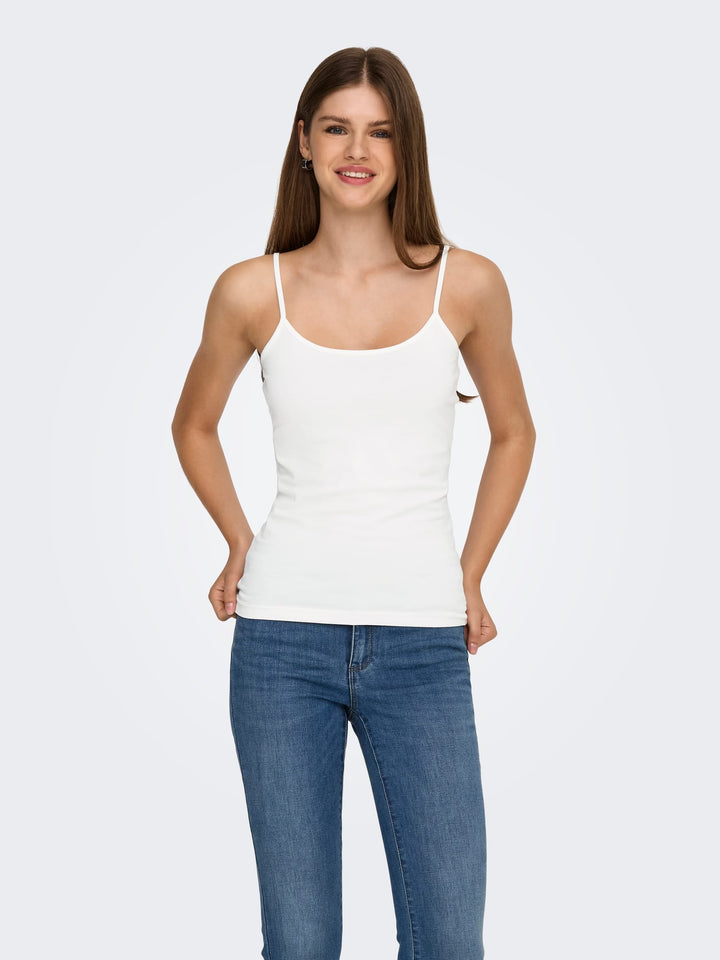 Jacqueline de Yong Yava singlet off-white – dames