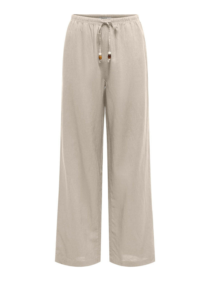 Only 15374094 Isola lange broek dames beige - L32