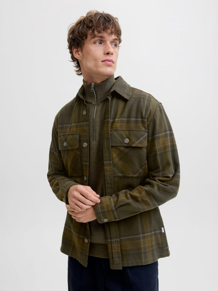 Jack &amp; Jones 12286804 Prayle overhemd groen dessin – heren