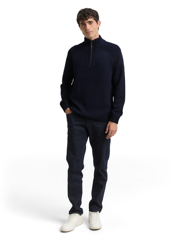 Tom Tailor Troyer trui navy - heren