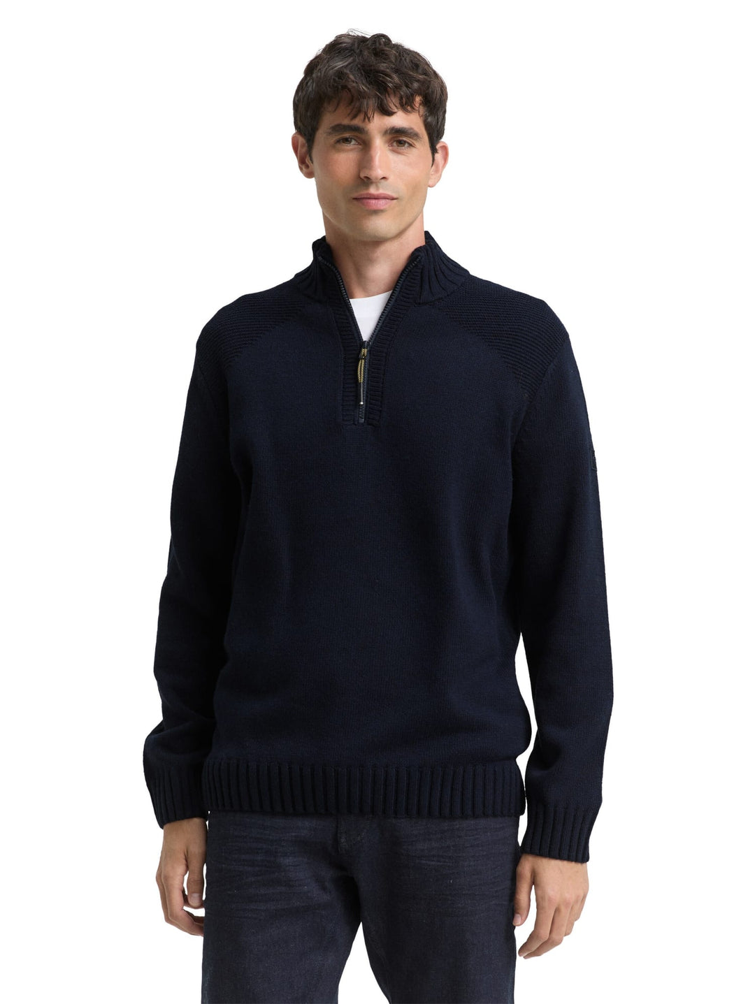 Tom Tailor Troyer trui navy - heren