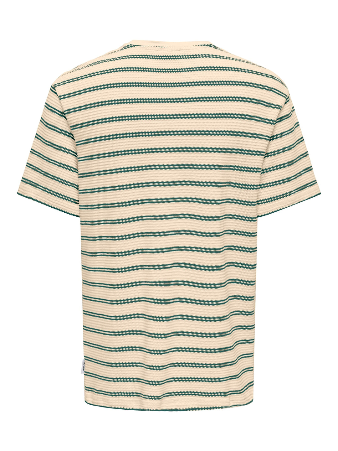 ONLY & SONS T-shirt k/m ecru dessin – heren