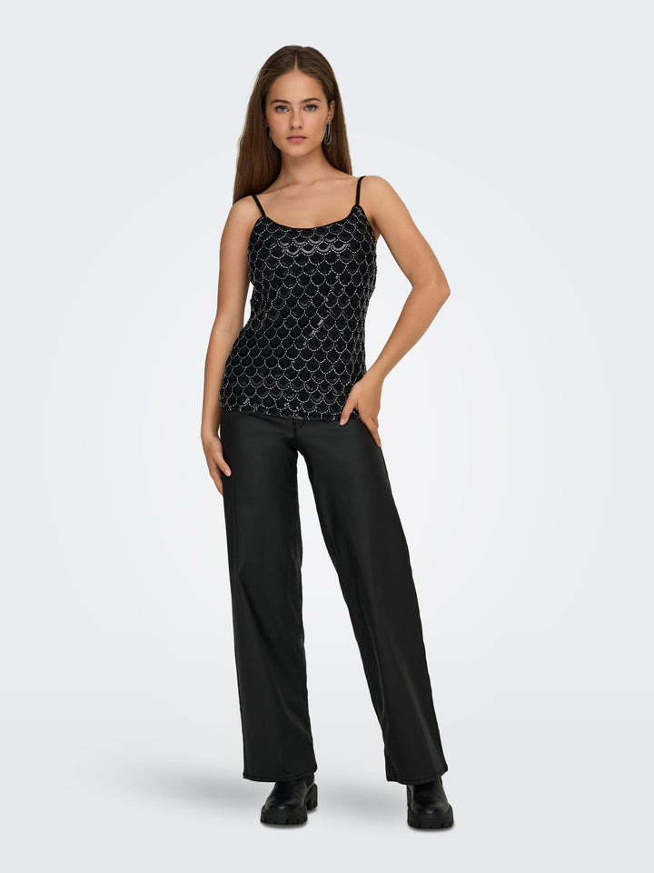 Only 15360472 Lima singlet zwart – dames