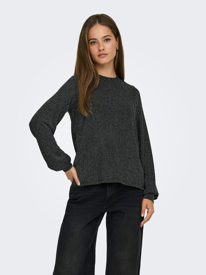 Only Carol blouse zwart dessin – dames