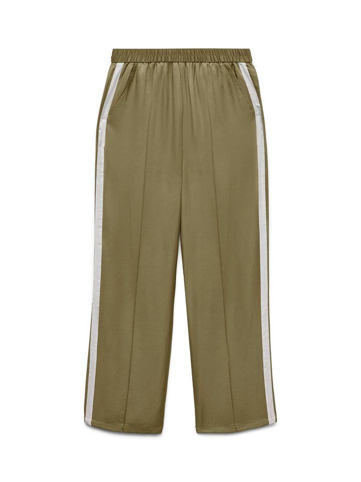 VERO MODA VMVINA Detail HW Straight Pants groen dessin – dames