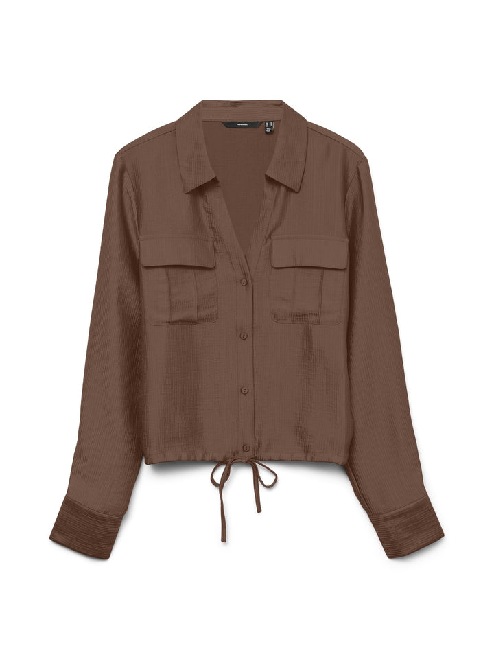 VERO MODA blouse l/m bruin – dames