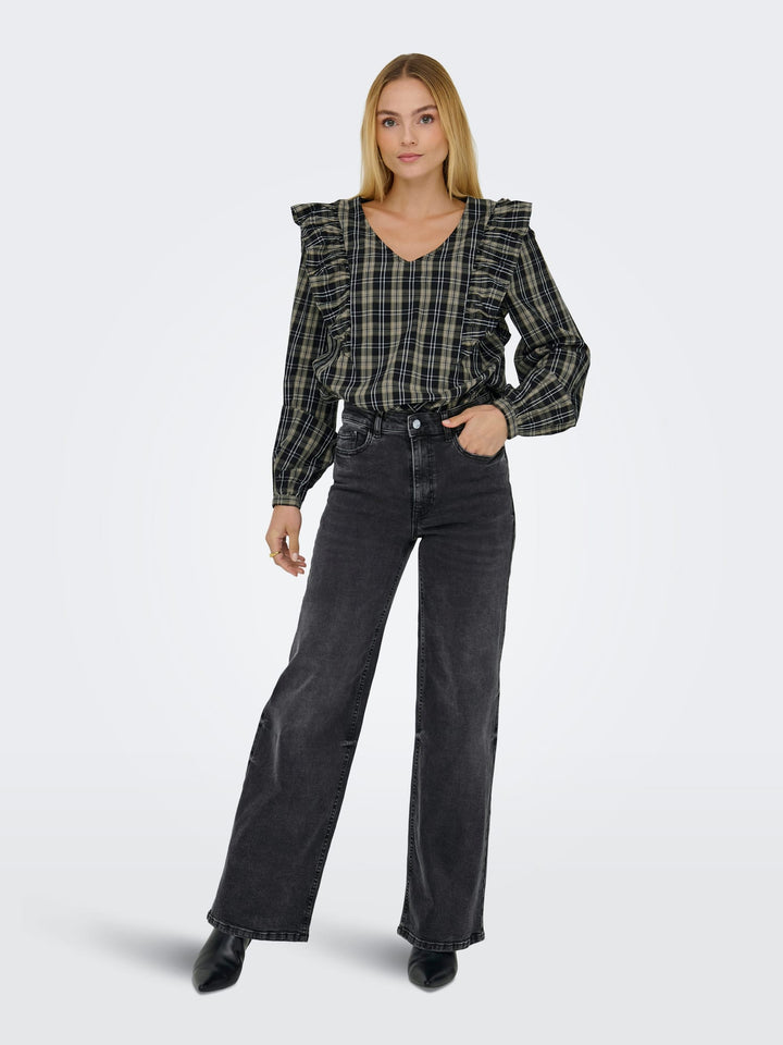 Jacqueline de Yong Felina jeans loose fit zwart denim - Black Denim - L34
