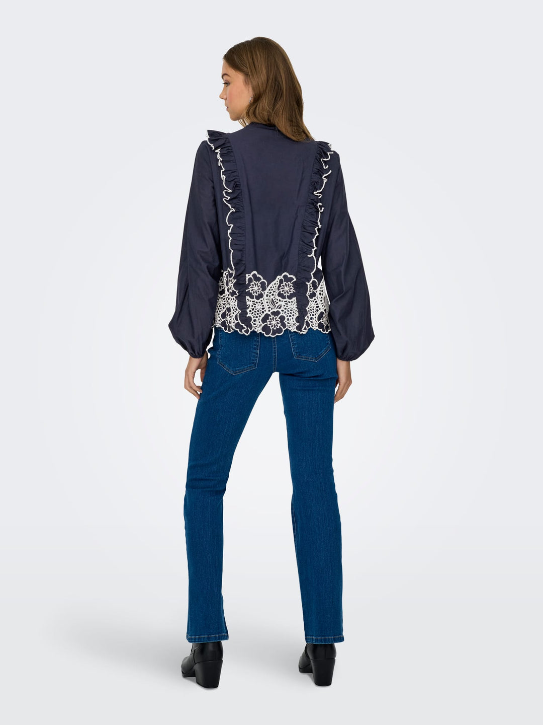 Jacqueline de Yong blouse l/m dames blauw - JDYHOLLY