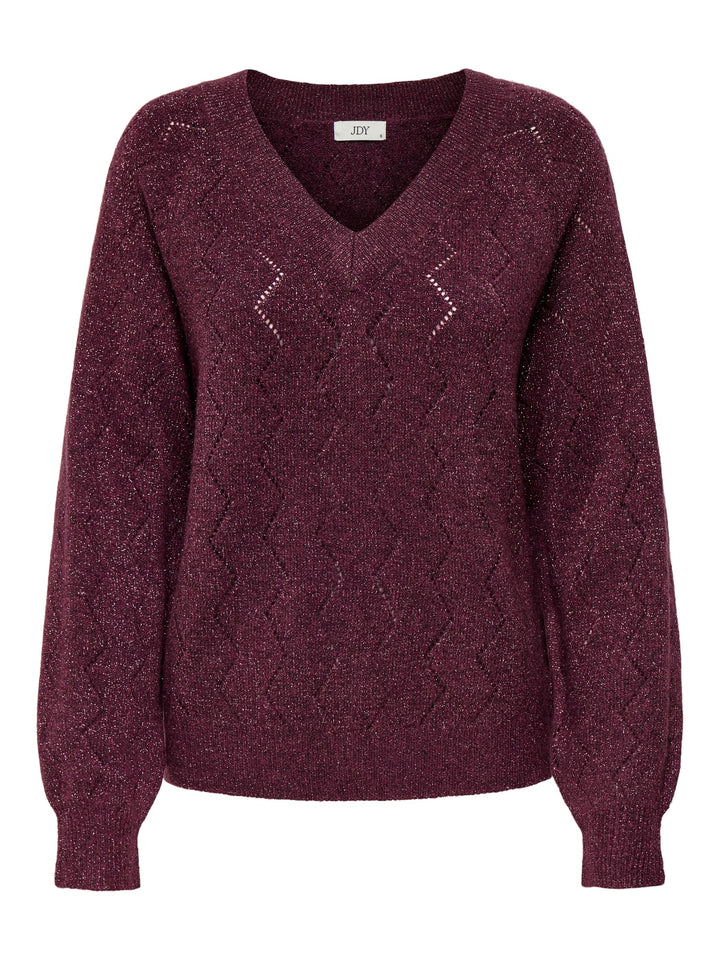 Jacqueline de Yong 15359750 Aspen trui dames - bordeaux