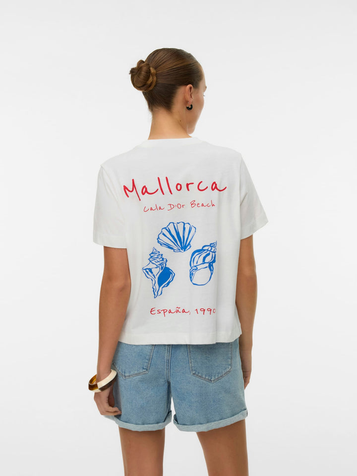 VERO MODA 10341996 Gina T-shirt off-white – dames