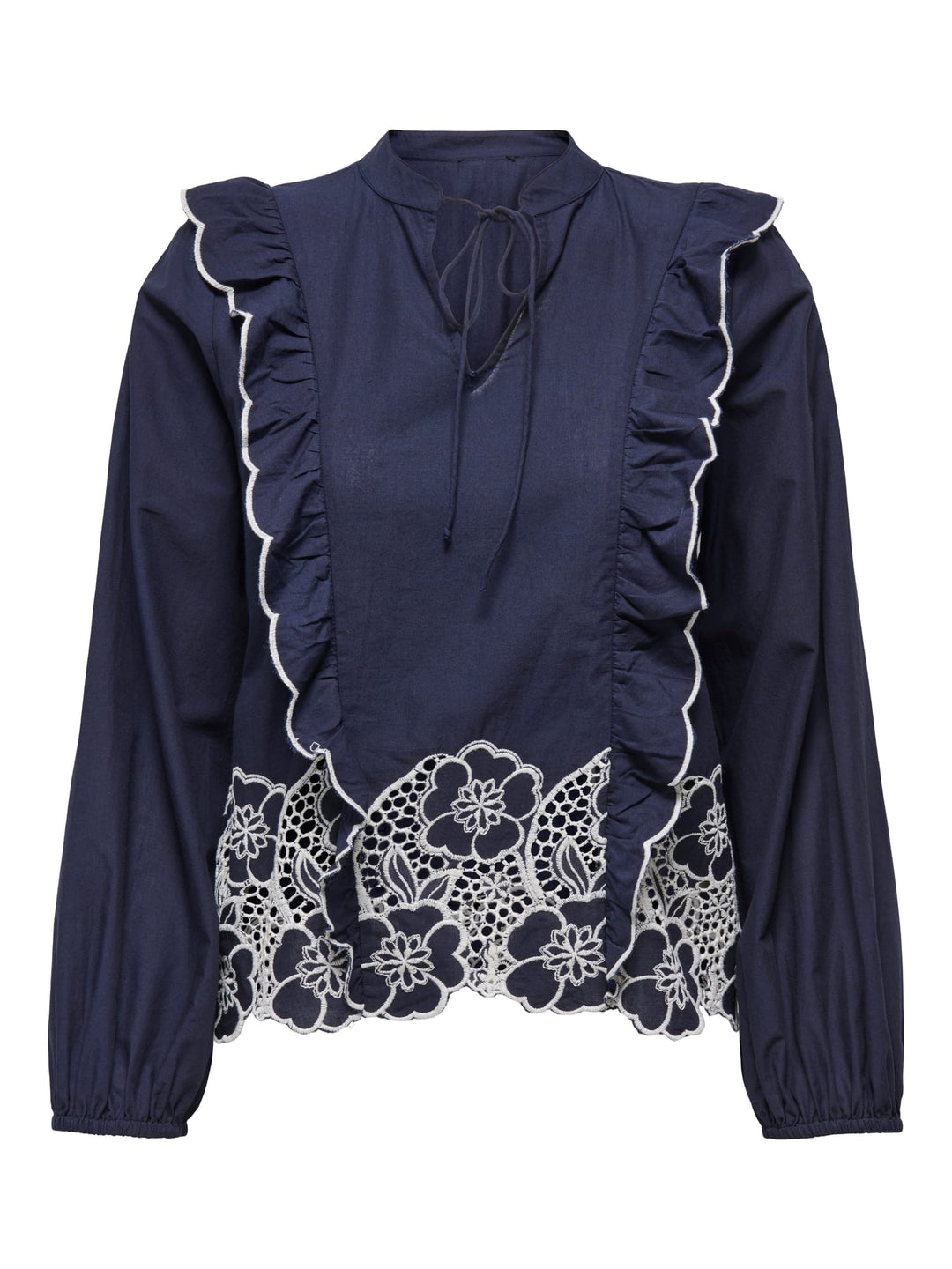 Jacqueline de Yong blouse l/m dames blauw - JDYHOLLY