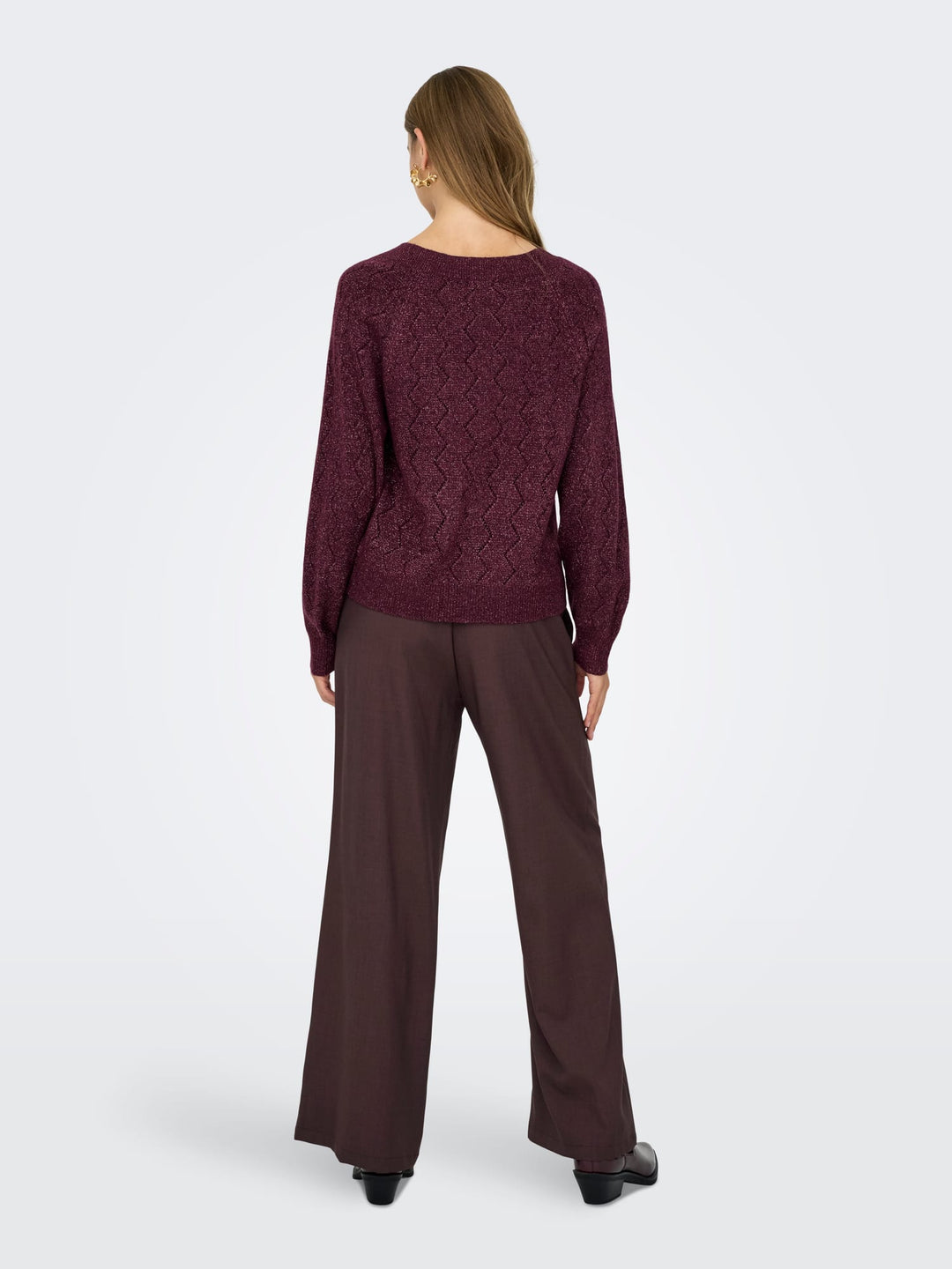 Jacqueline de Yong 15359750 Aspen trui dames bordeaux