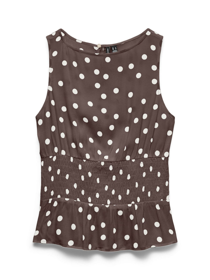 VERO MODA 10347963 Elisa singlet bruin dessin