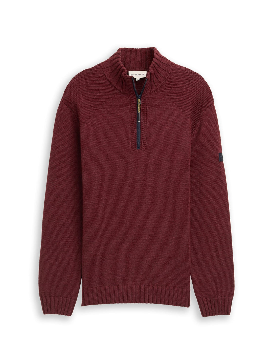 Tom Tailor troyer gebreide trui bordeaux – heren
