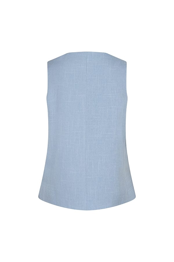 Lofty Manner Gilet Shirin - lichtblauw damesjack