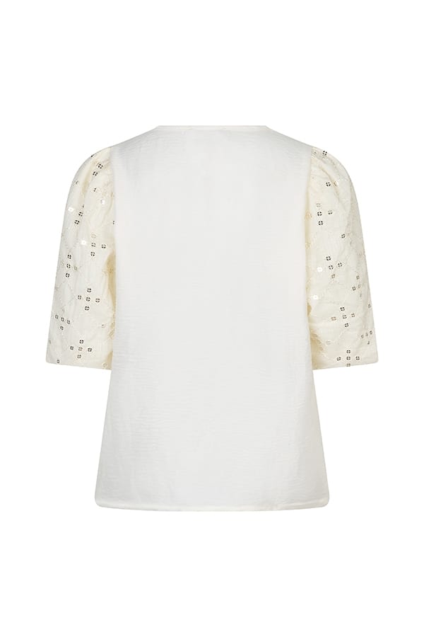 Lofty Manner Top Zari - dames top off-white