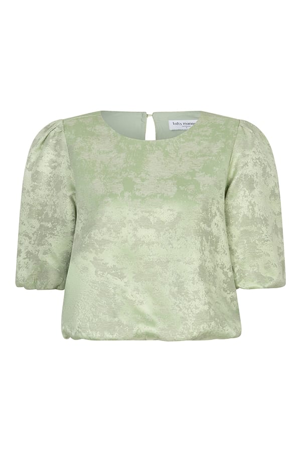 Lofty Manner RD301 - Top Solenne groen dessin – dames blouse l/m