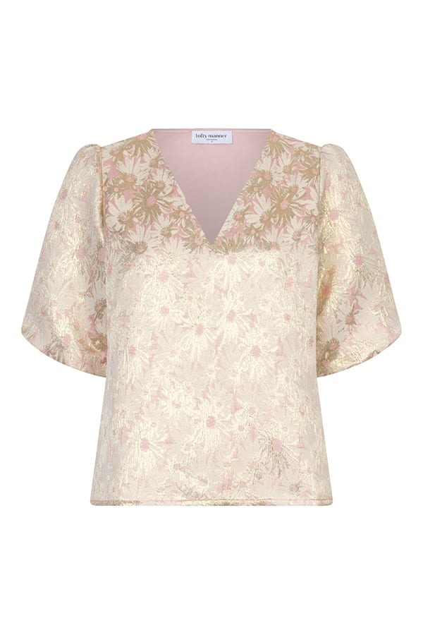Lofty Manner Top Nathalia ecru dessin – dames