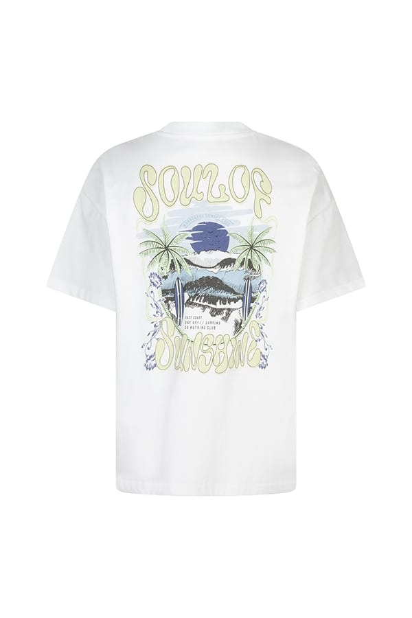 Lofty Manner T-Shirt Irene – dames T-shirt wit dessin
