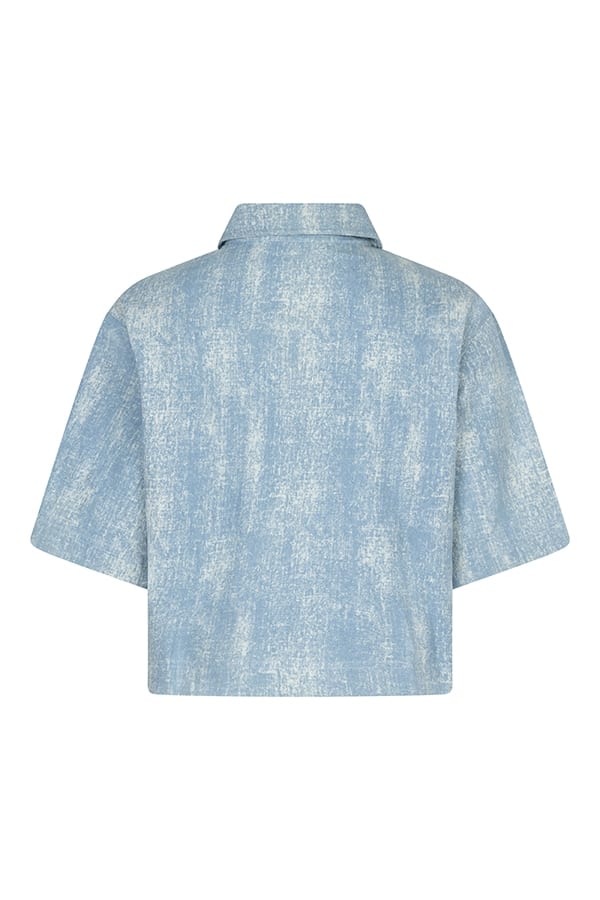 Lofty Manner Blouse Abby – lichtblauw damesblouse